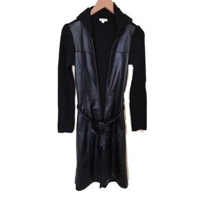 Tulula Hooded Belted Sweater Long Jacket